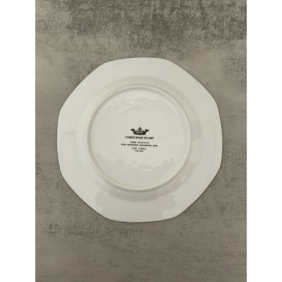 Christopher Stuart Gracious Floral 8" Salad Dessert Plate - Picture 2 of 2